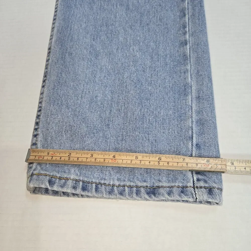 Levi's‎ 505 Men's W36 L29 Regular Fit Straight Leg Light Wash Blue Jeans Outdoor